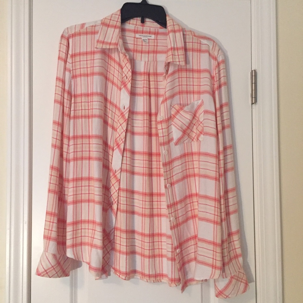 beachlunchlounge Orange Incredibly Soft Flannel